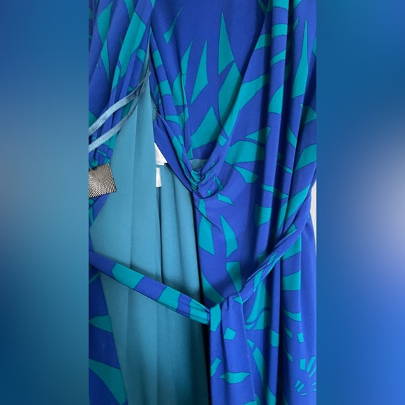 Ocean tones JNY wrap dress - Picture 7 of 7